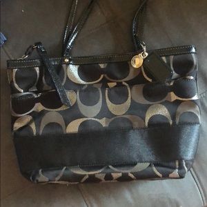 Excellent condition black coach purse